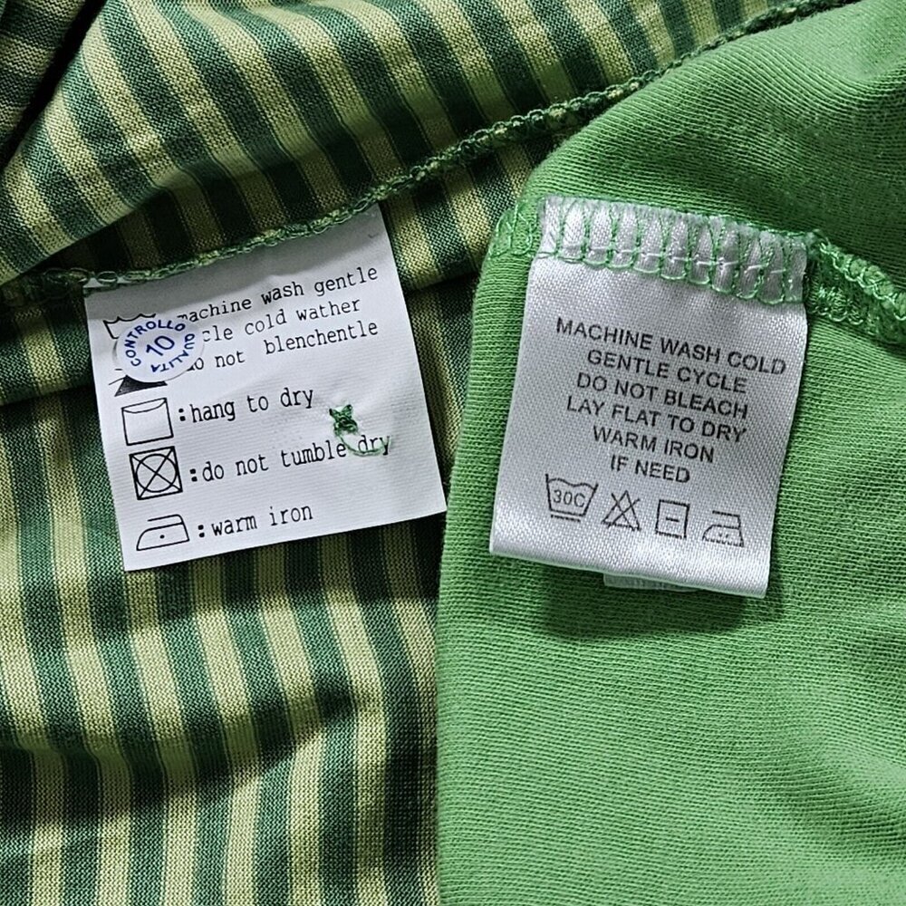 Bobby Jones Polo Mens M Lot of 2 Yellow Green Stripes Cotton Golf Athleisure - Picture 9 of 16